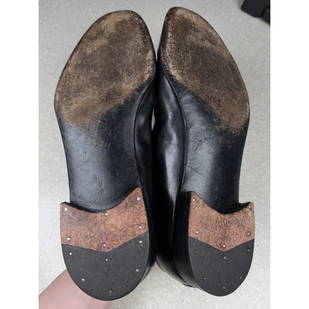 Salvatore Ferragamo Tassel Kiltie Loafers Men's 9 D Leather Dress Shoes
